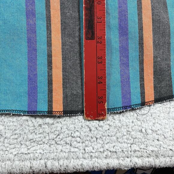 Wrangler Brushpopper Shirt Mens 18.5 Stripe Colorful Western Rodeo Cowboy VTG - Picture 12 of 12